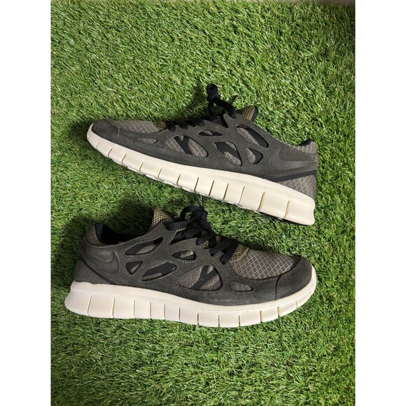 Nike Free Run 2 Running Shoes Sequoia Black Olive 537732-305 Men\'s Size 8.5 NEW main image 5